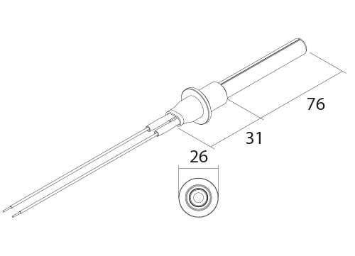 PSx-1-120-W ceramic igniter drawing