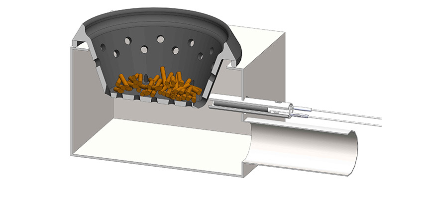 Braciere e Resistenza ceramica stufa pellet 300w PSx-2 Braciere e Resistenza ceramica stufa pellet 300w PSx-2