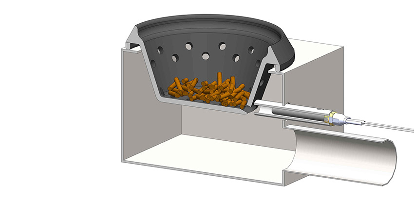 Braciere e Resistenza ceramica stufa pellet universale 3/8 gas 300w ermetica Braciere e Resistenza ceramica stufa pellet universale 3/8 gas 300w ermetica