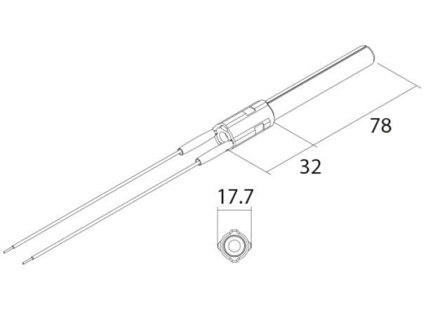 PSx-2-120-W ceramic igniter drawing