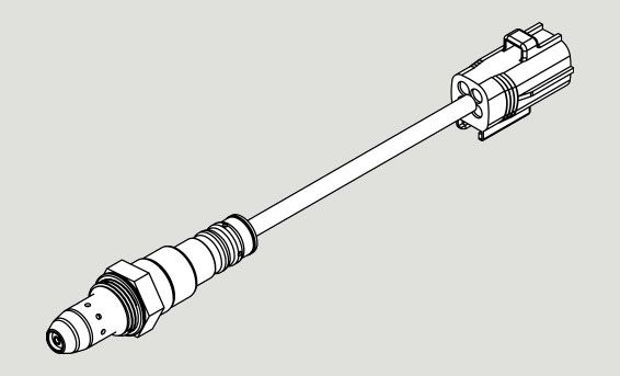 Oxygen sensor for commercial burner